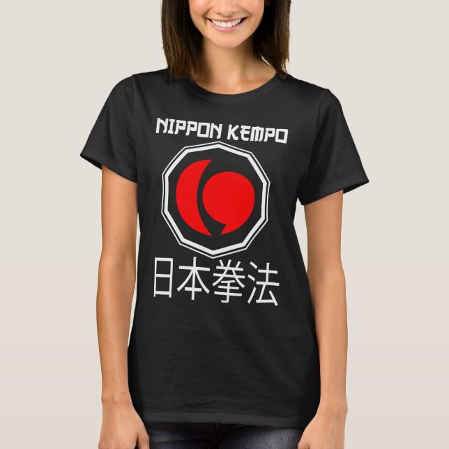 Camiseta Excelente Nippon Kempo Design do Japão Shorinji Ka (Frente)