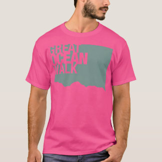 Camiseta Excelente Oceano Caminha Costeira Em Sage