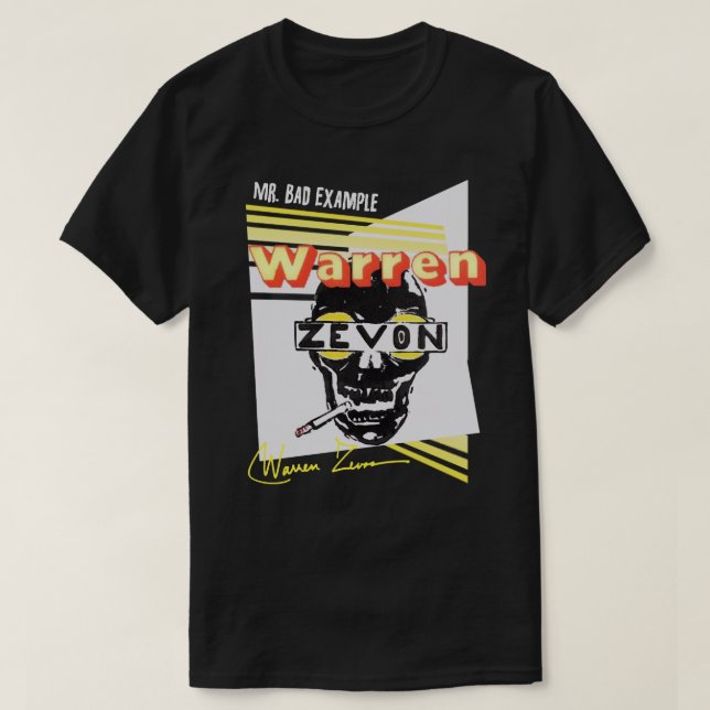 Camiseta Excelente Oferta Warren Art Zevon Presente Para Ve (Frente do Design)
