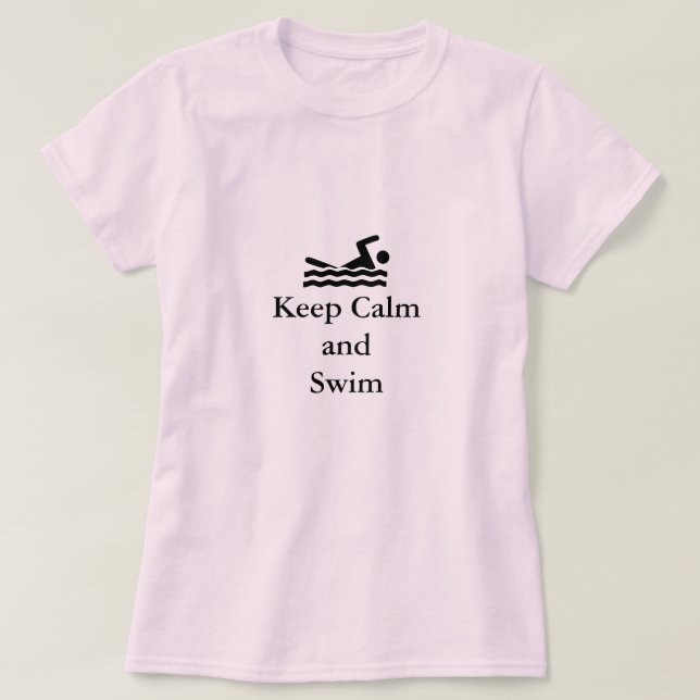 Camiseta Excelente para membros da equipa da natação (Frente do Design)
