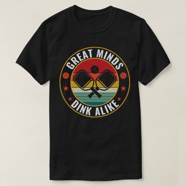 Camiseta Excelente PicklebalI Mente Dink Como Citação de Pi (Frente do Design)