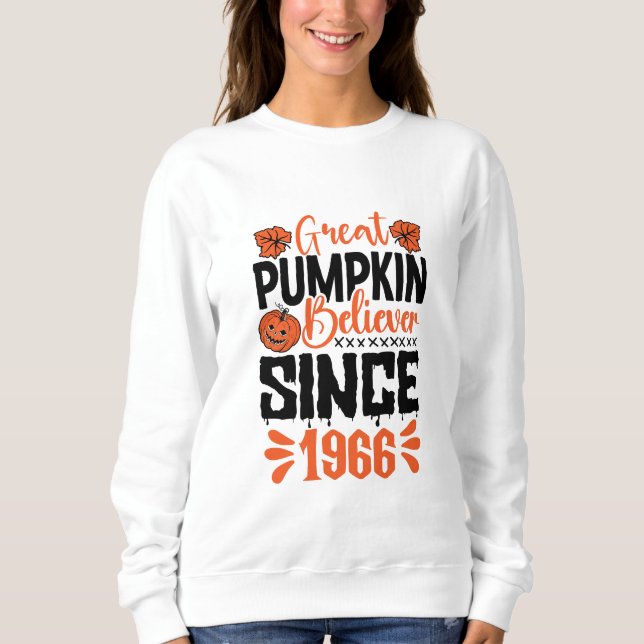 Camiseta Excelente Pumpkin Acredita Desde 1966 (Frente)