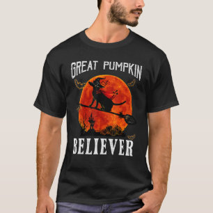 Camiseta Excelente Pumpkin Acredita Negra Gata Negra Bat Ha