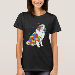 Camiseta Excelente Quebra-cabeça de Pirenéus de Autismo Aut
