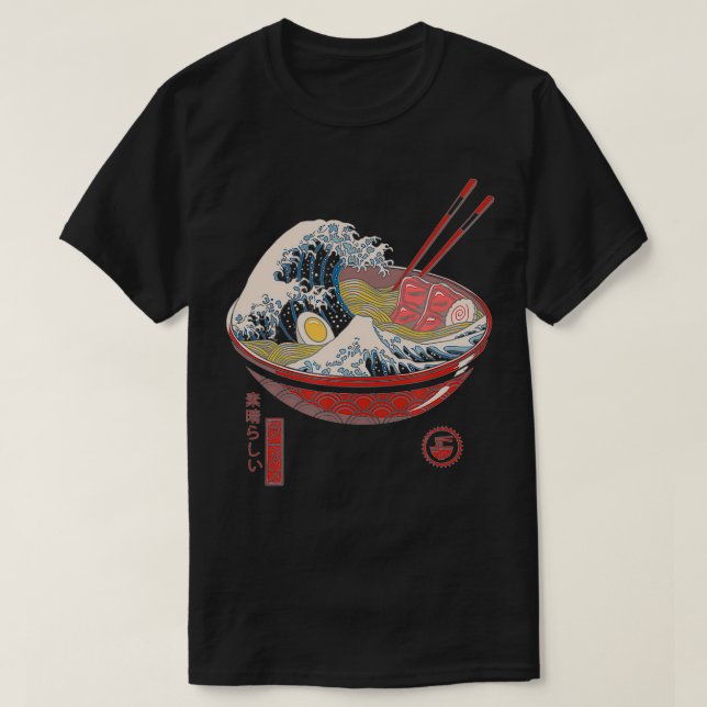 Camiseta Excelente Ramen Wave (Frente do Design)