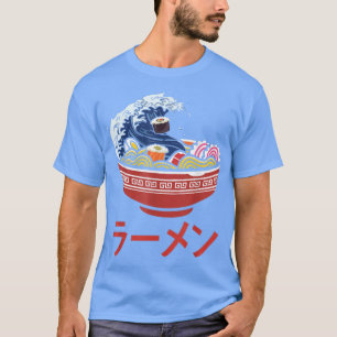 Camiseta Excelente Ramen Wave de Kanagawa Japonesa Noodles 