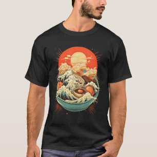 Camiseta Excelente Ramen wave vintage estilo japonês