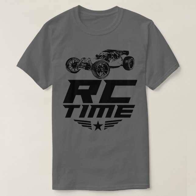 Camiseta Excelente Rc de Carros de Corrida de Tempo para Co (Frente do Design)