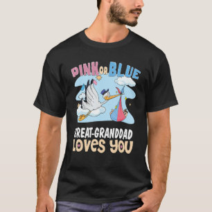 Camiseta Excelente rosa ou azul, vovô te ama o melhor vovô