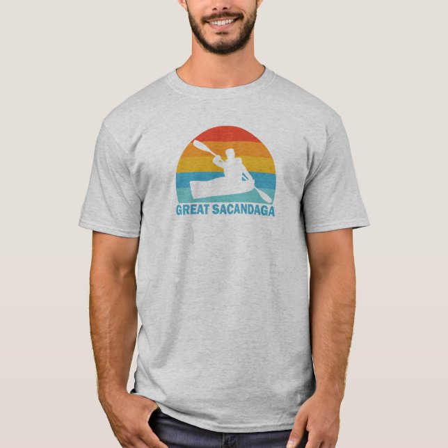 Camiseta Excelente Sacandaga Lake New York Kayak (Frente)
