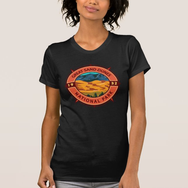 Camiseta Excelente Sand Dunes National Park Compass (Frente)