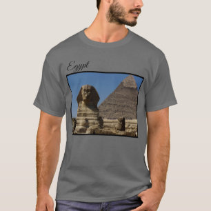 Camiseta Excelente Sphinx Estátua Giza Cairo Egito Foto Via