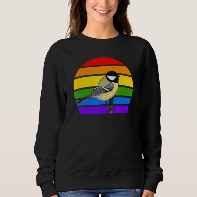 Camiseta Excelente Titmouse Rainbow Bird Birdwatcher (Frente)