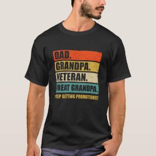 Camiseta Excelente Vovô Veterano Do Pai dia de os pais Vovô