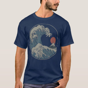 Camiseta Excelente Wave de Kanagawa japonesa Art Aestética