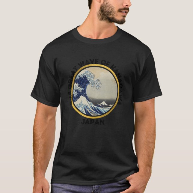 Camiseta Excelente Wave de Kanagawa no Japão (Frente)