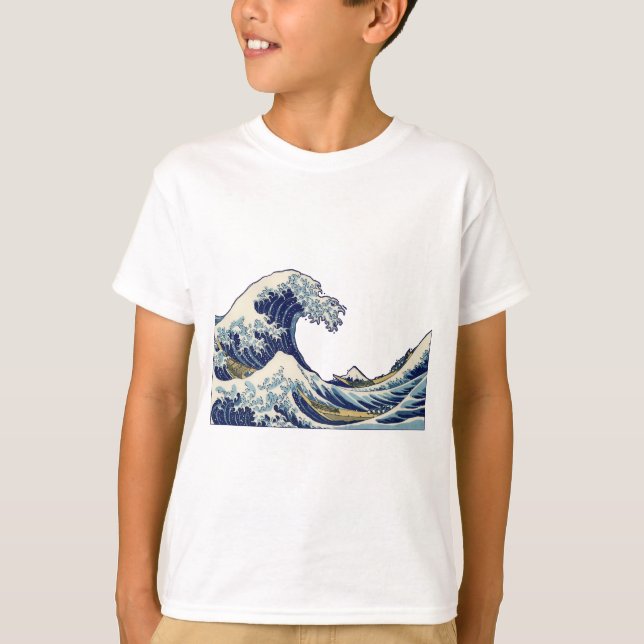 Camiseta Excelente Wave Kanagawa - Pintura Japonesa (Frente)