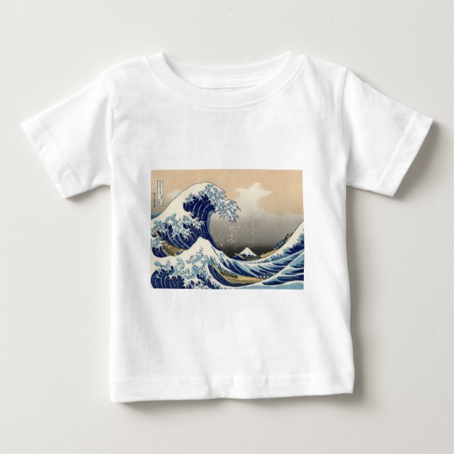 Camiseta Excelente Wave Kanagawa - Pintura Japonesa (Frente)