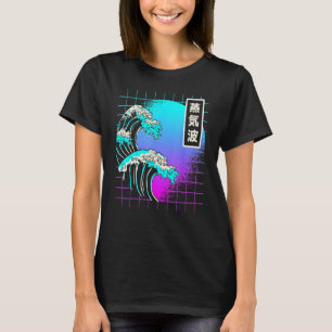 Camiseta Excelente Wave Off Kanagawa Vaporwave Aestético Ka
