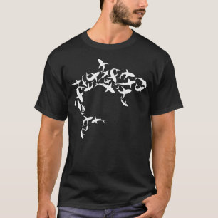 Camiseta Excelente White Shark Lover Marine Biology Animal 
