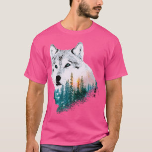 Camiseta Excelente Wolf Motif
