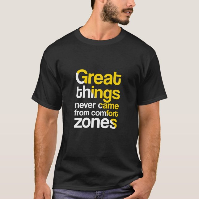 Camiseta Excelentes De Camarões Neber De Zonas De Conforto (Frente)