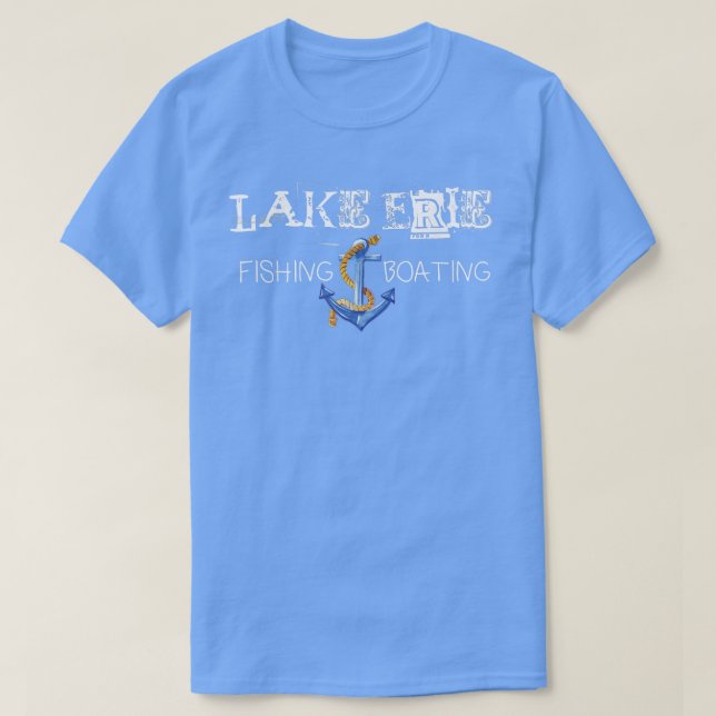 Camiseta Excelentes Do Lago Erie Pesca E Barcos34 (Frente do Design)