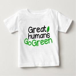 Camiseta excelentes humanos ficam verdes
