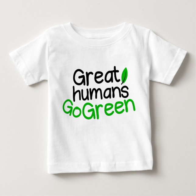 Camiseta excelentes humanos ficam verdes (Frente)