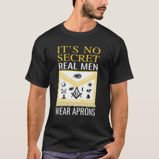 Camiseta Excelentes Mason: Masonic Real Men Veste Aprons Pa
