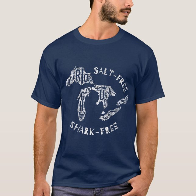 Camiseta Excelentes Sem Sal De Tubarão (Frente)