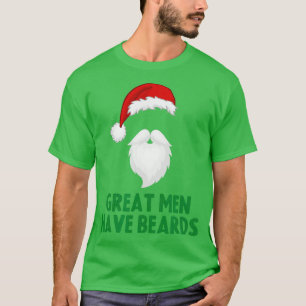 Camiseta Excelentes têm barba de Papais noeis de Natal Lega