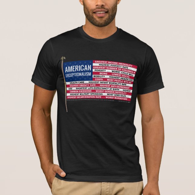 Camiseta Exceptionalism americano? (Frente)