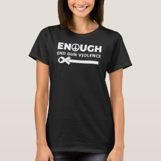Camiseta Excesso de Visto de Sensibilização para a Violênci
