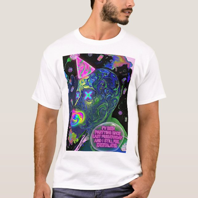 Camiseta Excitado - "Ainda Excitado Desde Sexta-feira" (Frente)