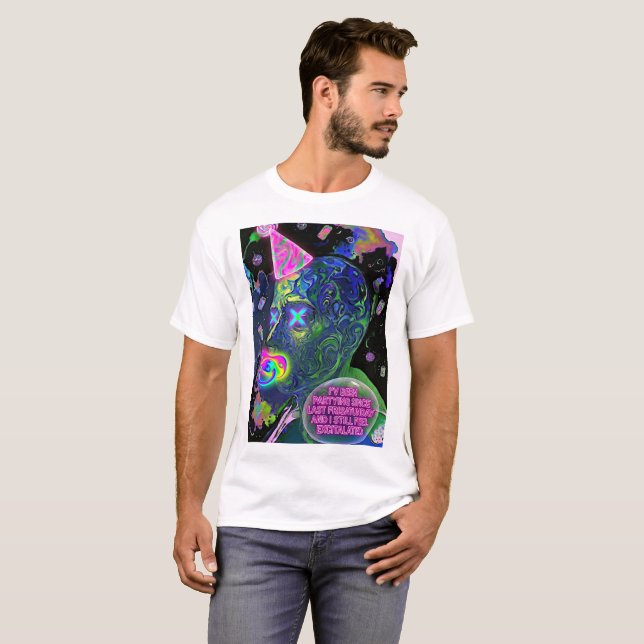 Camiseta Excitado - "Ainda Excitado Desde Sexta-feira" (Frente Completa)