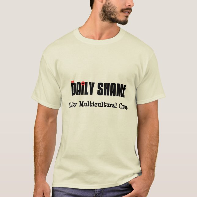 Camiseta Excremento multicultural canhoto (Frente)