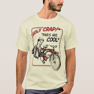 Camiseta Excremento santamente! As bicicletas são legal!