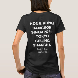 Camiseta Excursão cidade do costume de Hong Kong de Ásia,