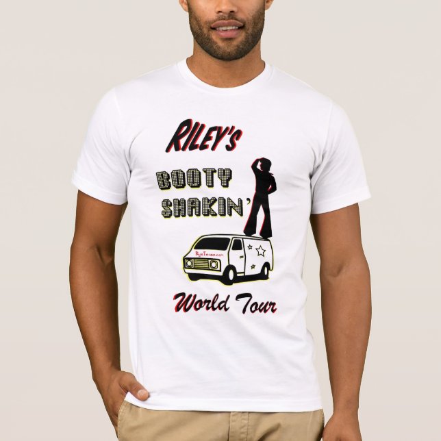 Camiseta Excursão do mundo de Shakin do montante de Riley (Frente)