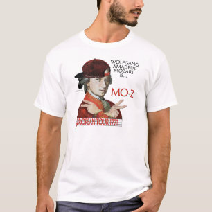 Camiseta Excursão européia de Mozart parte dianteira clar