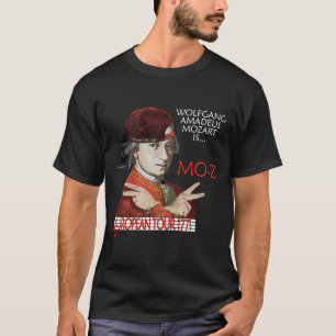 Camiseta Excursão européia de Mozart parte dianteira escu