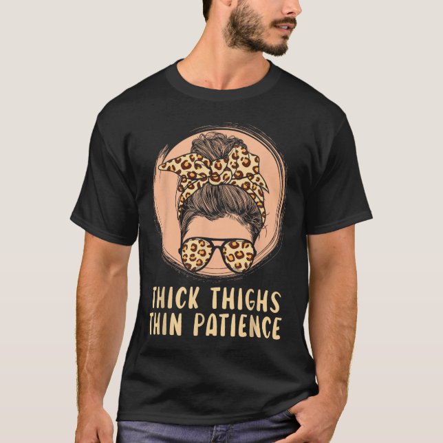 Camiseta Exe de Malhação de ginástica de coxas espessas fin (Frente)