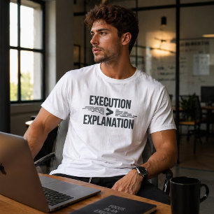 Camiseta Execução Maior Que Explicação Mentalidade de Funda