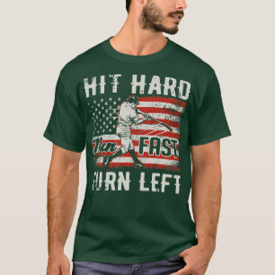 Camiseta Execução rápida de Duro à esquerda dos EUA Sinaliz