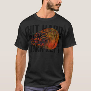 Camiseta Execução rápida do Duro à esquerda do Baseball Eng