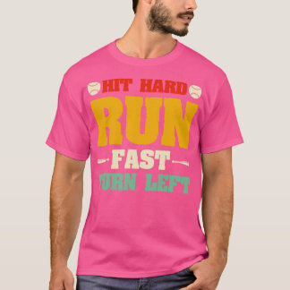 Camiseta Execução rápida do Duro virada à esquerda do beise