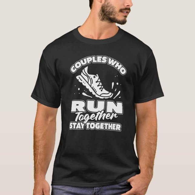 Camiseta Executando Casal Jogger Corrida Runner Runner (Frente)