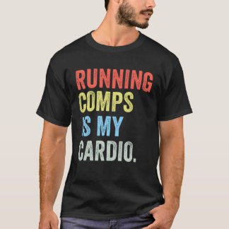 Camiseta Executando Comps É Meu Cardio Realtor Roupa Men Wo