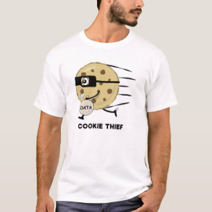 Camiseta Executando Cookie Ladrão - Personagem Engraçado